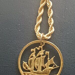 British penny necklace